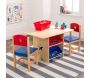 Table, chaises et bac rangement enfant en bois - 7