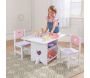 Table, chaises et bac rangement enfant en bois - 7