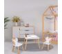 Table et 2 chaises en bois licorne Lily - THE HOME DECO KIDS