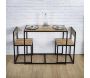 Table et 2 chaises et bois et métal Otis - THE HOME DECO FACTORY
