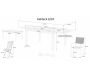 Table et chaises de jardin moderne Bali - WIS-0188