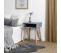 Table de chevet en bois niche colorée - THE HOME DECO FACTORY