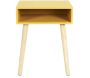 Table de chevet en bois niche colorée - CMP-4725