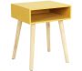 Table de chevet en bois niche colorée