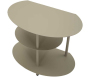 Table de chevet en métal Saturn 49.5 x 27.5 x 49.5 cm - 6