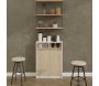 Table de cuisine pliante avec rangements Bracked - 99,90