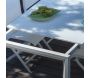 Table extérieure  extensible en aluminium plateau en verre trempé Milo - 5