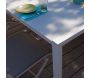 Table extérieure  extensible en aluminium plateau en verre trempé Milo - 6