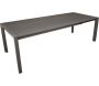 Table extérieure  extensible en aluminium plateau en verre trempé Milo