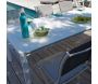 Table extérieure  extensible en aluminium plateau en verre trempé Milo - Océo by Proloisirs