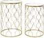 Table gigogne en métal Dubai (Lot de 2)
