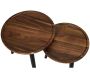 Table gigogne ronde en acacia (Lot de 2) - CMP-5171