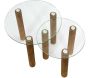 Table gigogne ronde en verre trempé Clara (Lot de 2) - 83,90