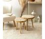Table gigogne rondin en bois 40 cm - 5