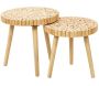 Table gigogne rondin en bois 40 cm