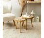 Table gigogne rondin en bois 40 cm - THE HOME DECO FACTORY