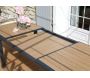 Table de jardin alu plateau imitation bois 160 à 240 cm Genova - 579