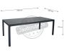 Table de jardin en aluminium Sarana - IND-0426