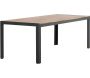 Table de jardin en aluminium et acacia 205 x 90 cm Bois - VEN-0555