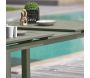 Table de jardin en aluminium anthracite avec rallonge automatique 240 à 300 cm Miami - DCB-0143