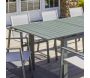 Table de jardin en aluminium anthracite avec rallonge automatique 240 à 300 cm Miami - 989