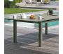 Table de jardin en aluminium anthracite avec rallonge automatique 240 à 300 cm Miami - DCB GARDEN