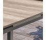 Table de jardin en aluminium et plateau HPL avec rallonge automatique Floride - 5