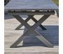 Table de jardin en aluminium et plateau en céramique avec rallonge automatique Floride - 849