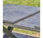 Table de jardin en aluminium et plateau en céramique avec rallonge automatique Floride - 5