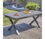 Table de jardin en aluminium et plateau en céramique avec rallonge automatique Floride - DCB GARDEN