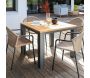 Table de jardin en aluminium et teck Torino - Océo by Proloisirs