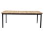 Table de jardin en aluminium et teck massif Piana