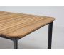 Table de jardin en aluminium et teck massif Piana - WIS-0259