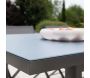 Table de jardin extensible en aluminium anthracite Ibiza - 