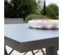 Table de jardin extensible en aluminium anthracite Ibiza - JARDILINE