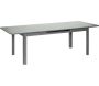Table de jardin extensible en aluminium anthracite Milos - 799
