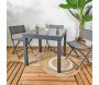 Table de jardin extensible en métal Haria 80 x 80 x 75 cm - 8