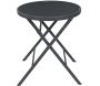 Table de jardin pliable en métal Elba