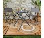 Table de jardin pliable en métal Elba - THE HOME DECO FACTORY