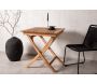 Table de jardin pliante carré 70 x 70 cm en teck Ghana - VENTURE HOME