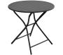 Table de jardin ronde en aluminium 2 personnes Globe