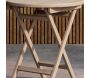 Table de jardin Ø70 cm en teck Kenya - 8