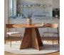 Table à manger ronde en aggloméré Virella - HANAH HOME