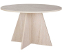 Table à manger ronde en aggloméré Virella