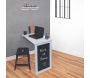 Table murale pliante avec tableau ardoise Ezio - THE HOME DECO FACTORY