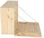 Table murale rabattable en bois avec étagères - 56,90