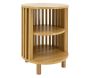 Table de nuit en rond lamelle