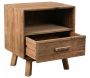 Table de nuit en pin recyclé REWOOD - AUB-3994