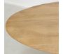 Table ovale en manguier et métal - AUB-6159