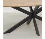 Table ovale en manguier et métal - AUBRY GASPARD